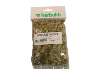 Hierba abedul hoja triturada