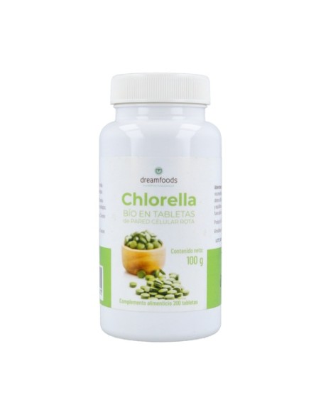 Alga chlorella Bio 200 tabletas Dream Foods