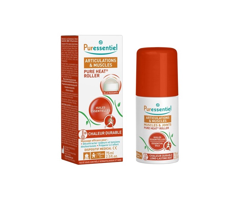 Roll-on pure heat articulaciones y músculos 75 ml Puressentiel