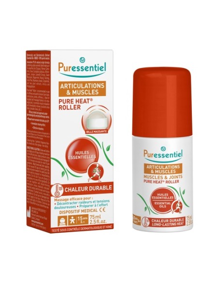 Roll-on pure heat articulaciones y músculos 75 ml Puressentiel