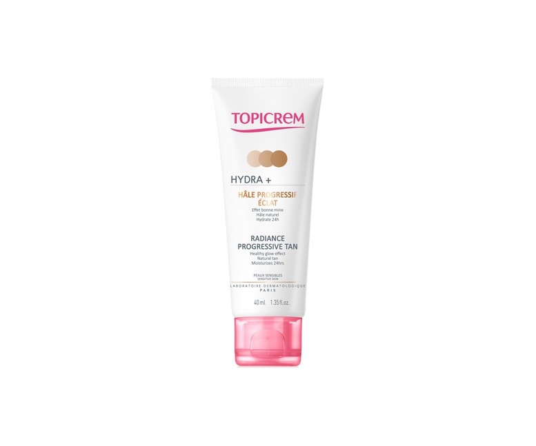Crema de bronceado progresivo radiante hydra+ 40 ml de crema Topicrem