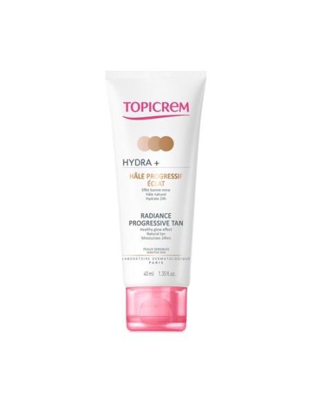 Crema de bronceado progresivo radiante hydra+ 40 ml de crema Topicrem