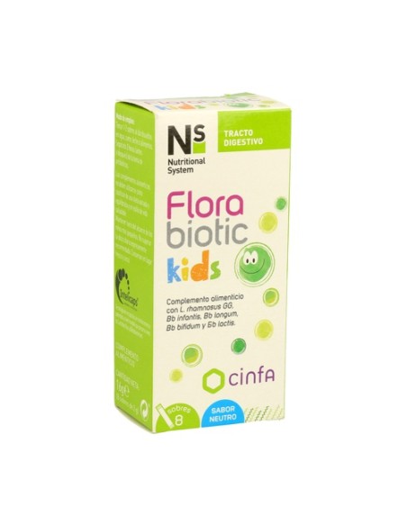 Flora Biotic Kids 8 sobres Nutritional System