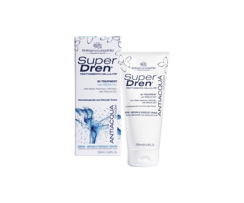 Gel Anticelulítico, Circulatorio, Drenante 200 ml de gel Bottega di Lungavita