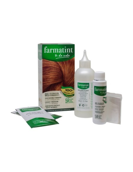 Farmatint Gel 5R (Color Castaño Claro Cobrizo) 135 ml Farmatint