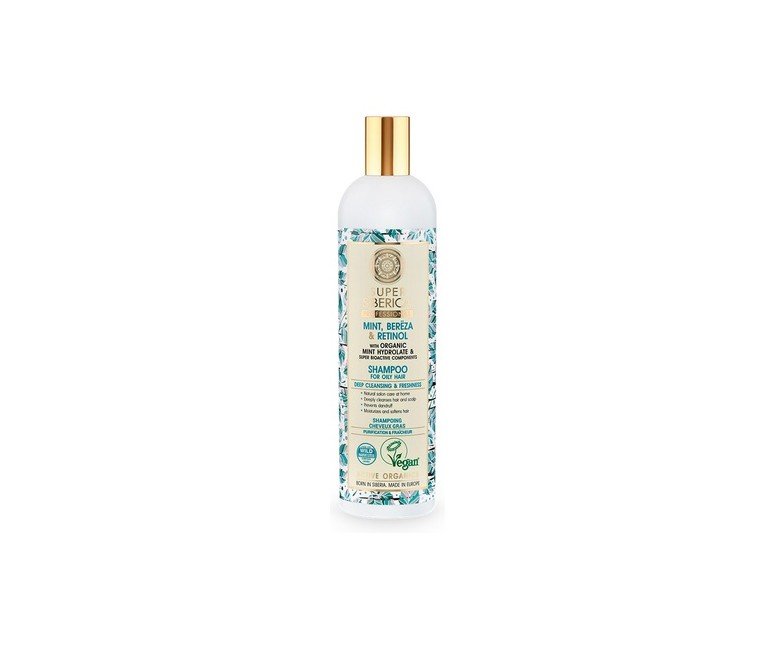 Champú menta para cabello graso 400 ml Natura Siberica