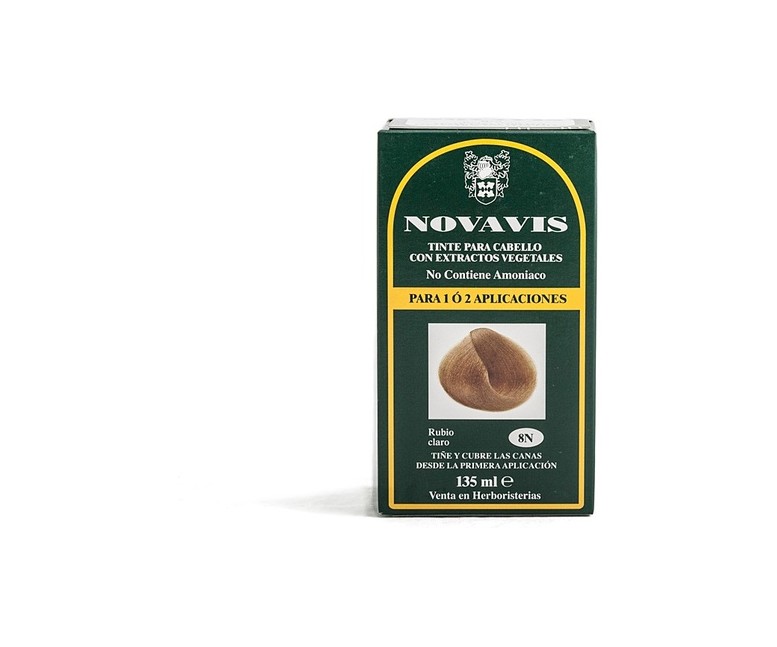 Tinte Vegetal 8N Rubio Claro 130 ml Novavis