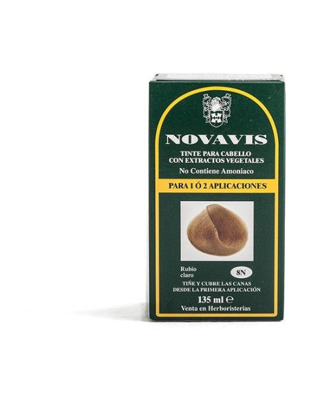 Tinte Vegetal 8N Rubio Claro 130 ml Novavis