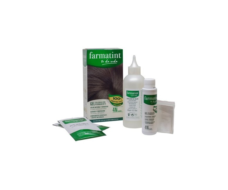 Crema Farmatint 4N color castaño oscuro 150 ml Farmatint