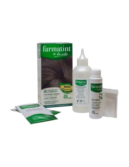 Crema Farmatint 4N color castaño oscuro 150 ml Farmatint