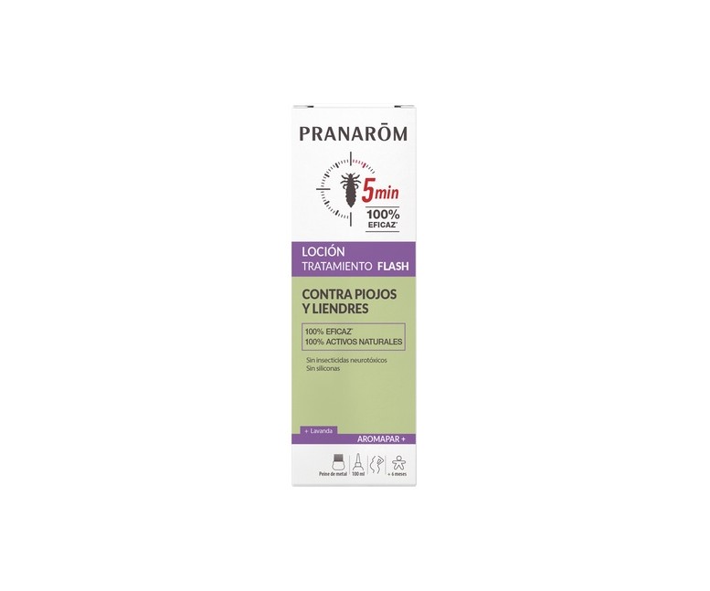 Loción tratamiento flash piojos y liendres 100 ml Pranarom
