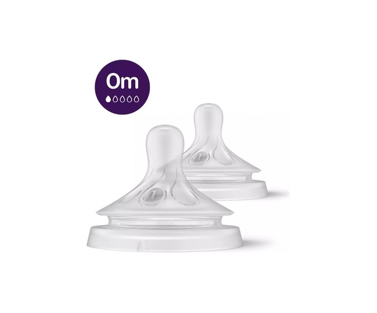 Tetinas natural response T1 0meses 2 unidades Philips Avent