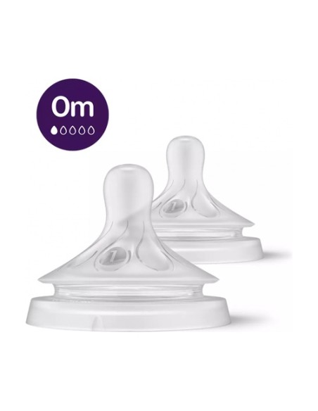 Tetinas natural response T1 0meses 2 unidades Philips Avent