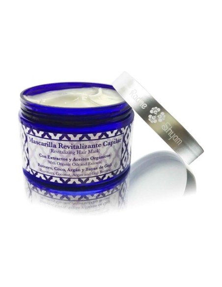 Mascarilla capilar revitalizante romero coco argán y bayas de goji 250 g de crema Radhe Shyam