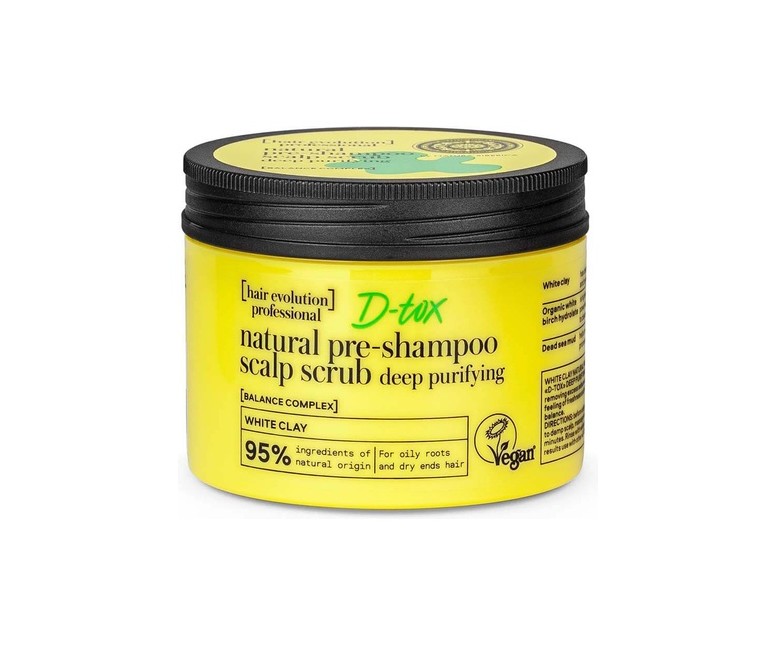 5 x Exfoliante de cuero cabelludo prechampú de arcilla blanca d-tox limpieza
profunda 150 ml Natura Siberica