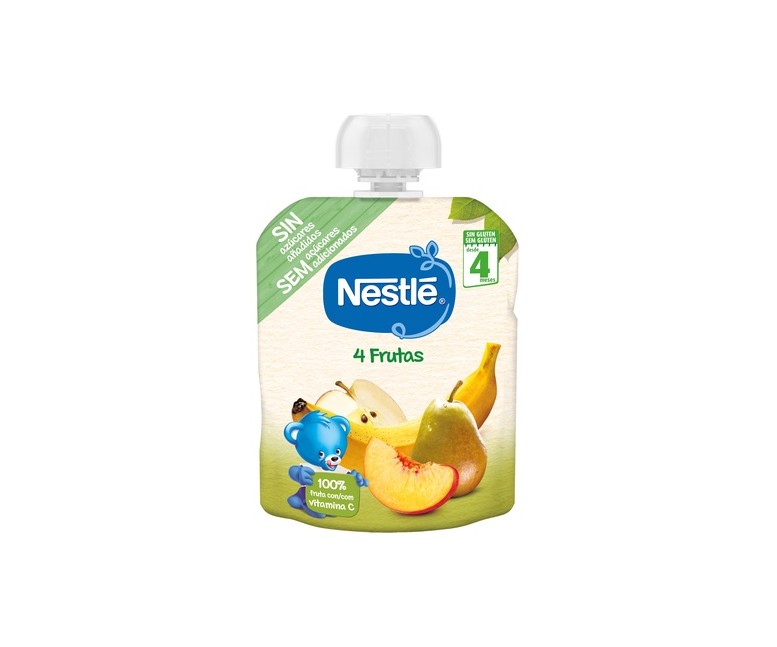 Puré 4 frutas 90 g (Frutas) Nestlé Bebé