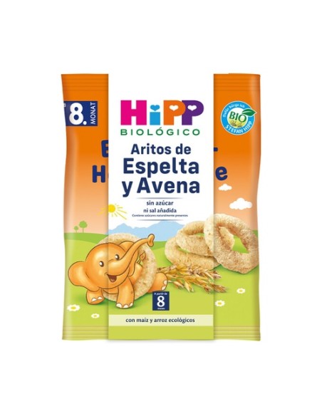 Aritos de espelta y avena Bio 30 g HiPP