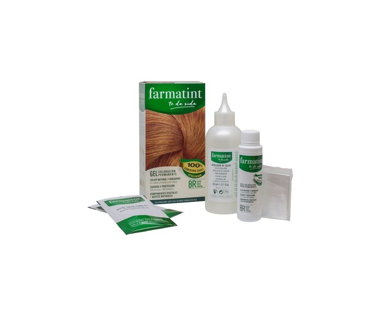Farmatint gel 8R Rubio Claro Cobrizo 135 ml Farmatint