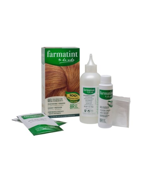 Farmatint gel 8R Rubio Claro Cobrizo 135 ml Farmatint