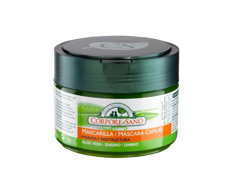 Mascarilla Capilar Aloe Vera y Enebro 250 ml de crema Corpore Sano