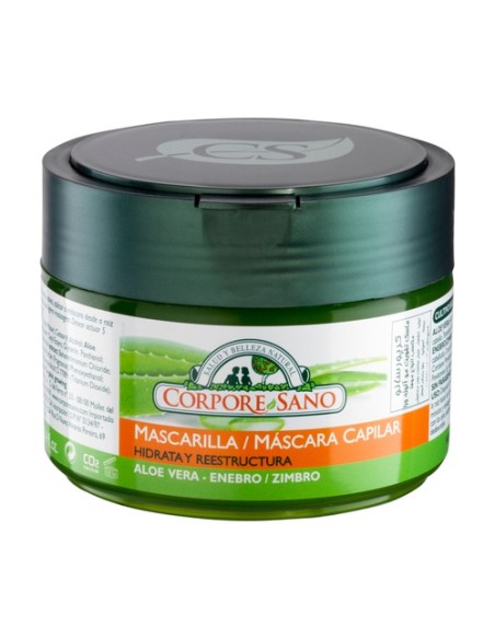 Mascarilla Capilar Aloe Vera y Enebro 250 ml de crema Corpore Sano