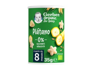 Snacks bebé, puffs de Cereales con Plátano +8m