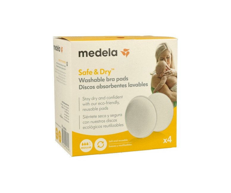 Discos absorbentes lavables 4 unidades Medela