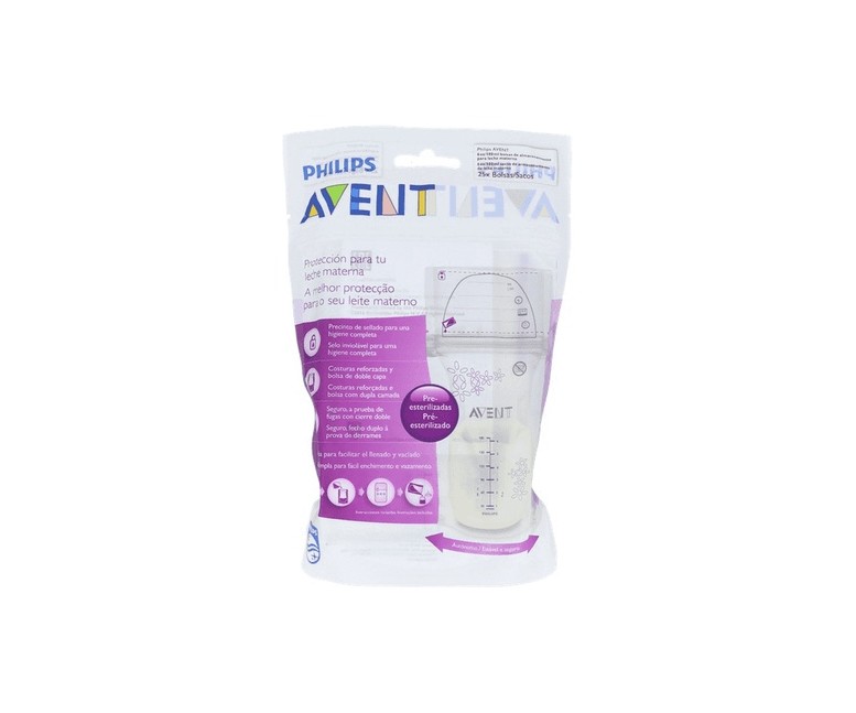 Bolsas para el Almacenamiento de Leche Materna SCF603/25 25 unidades Philips Avent