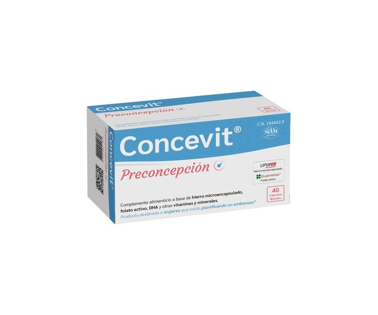 Concevit 40 cápsulas Laboratorios Niam
