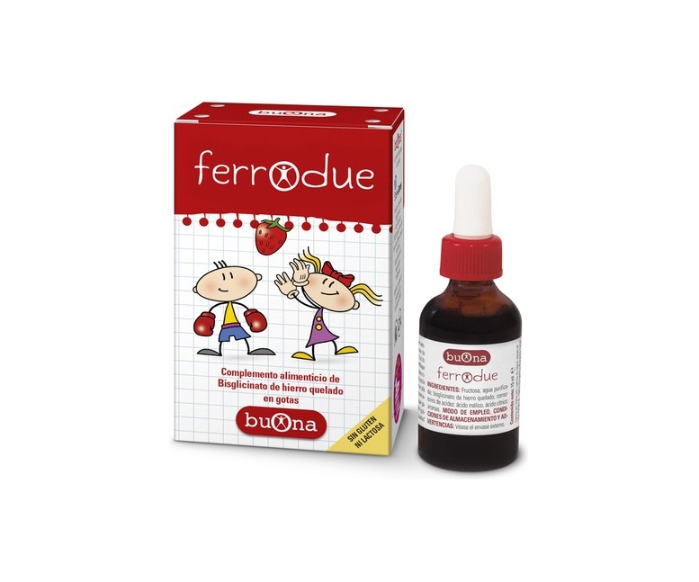 Ferrodue hierro quelado 15 ml (Fresa) Buona