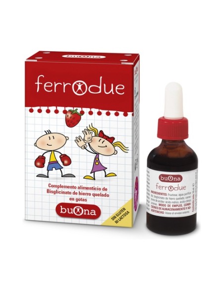 Ferrodue hierro quelado 15 ml (Fresa) Buona