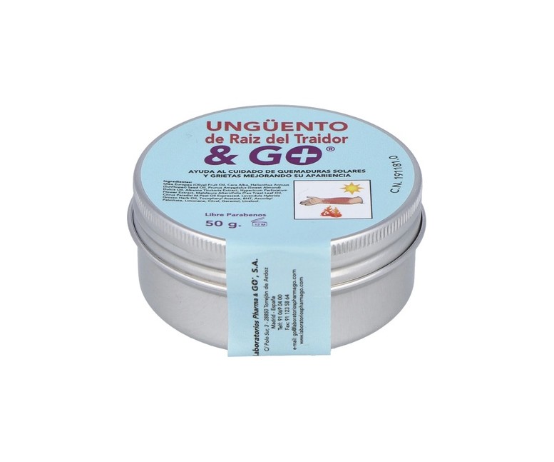 Unguento raíz del traidor quemaduras 50 g de crema Pharma & Go