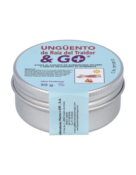 Unguento raíz del traidor quemaduras 50 g de crema Pharma & Go