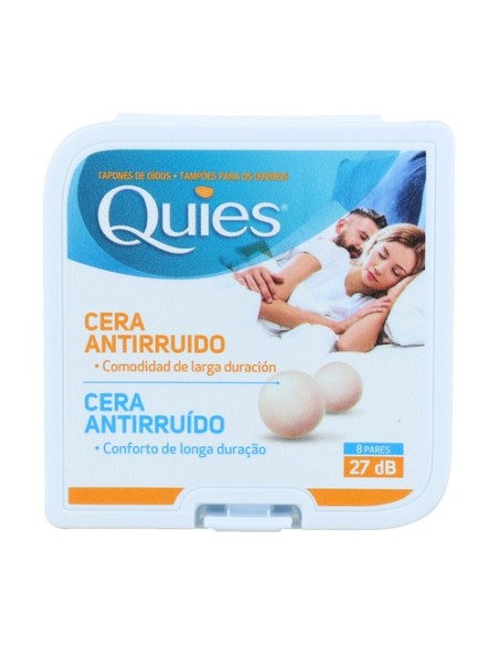 Tapones para los oídos de cera natural 16 unidades Quies