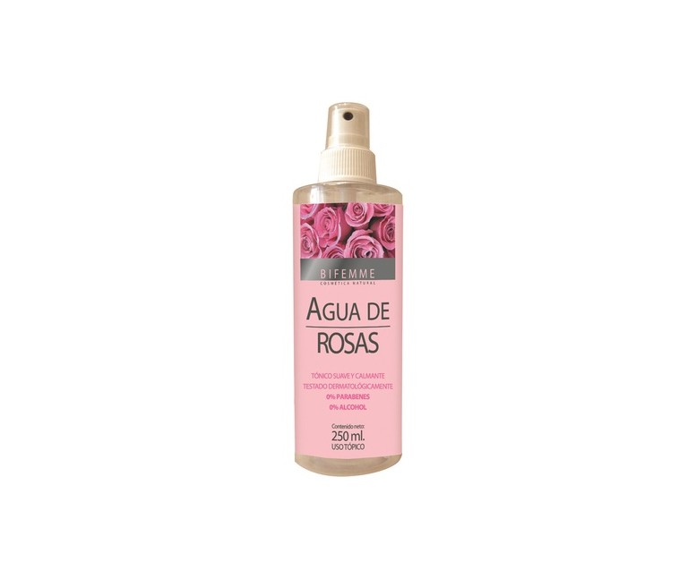 Agua de Rosas 250 ml de agua floral Bifemme