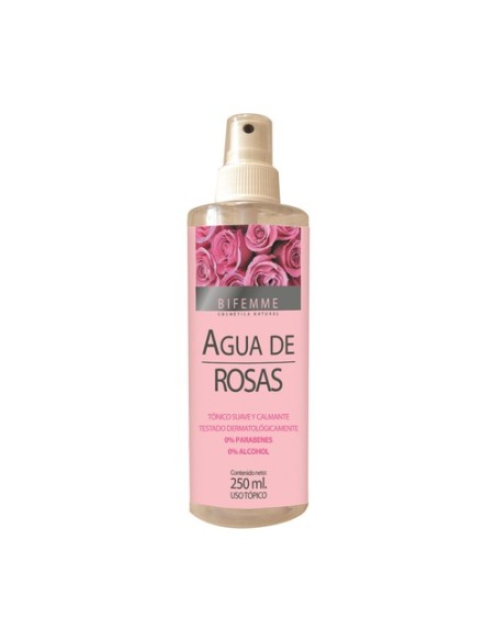 Agua de Rosas 250 ml de agua floral Bifemme