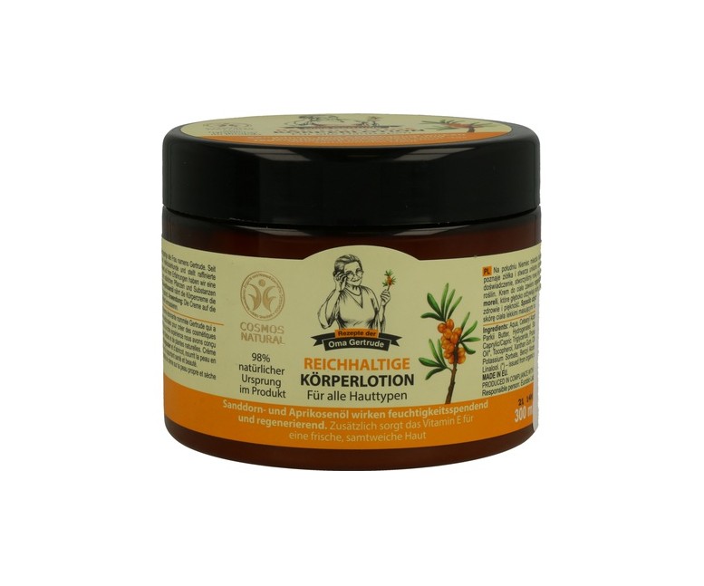 Crema corporal reparadora 300 ml de crema Oma Gertrude