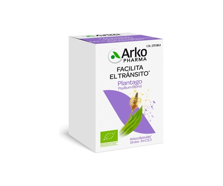 Arkocapsulas Plantago Bio 84 cápsulas Arkopharma