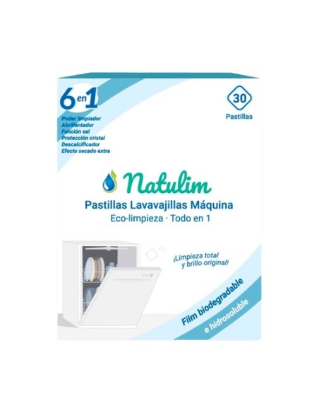 Pastillas Lavavajillas 6 en 1 Eco 30 unidades Natulim