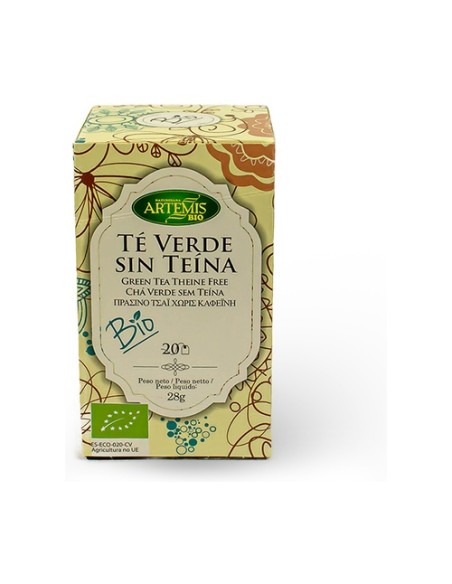 Té Verde Sin Teína 20 unidades de 1.4g Artemis