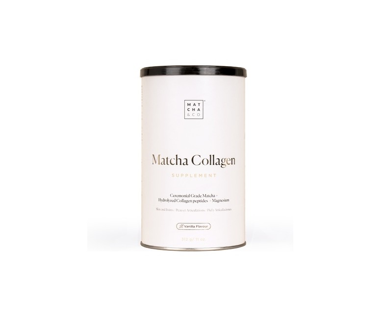Colágeno con magnesio y té matcha sabor vainilla 312 g de polvo Matcha & Co