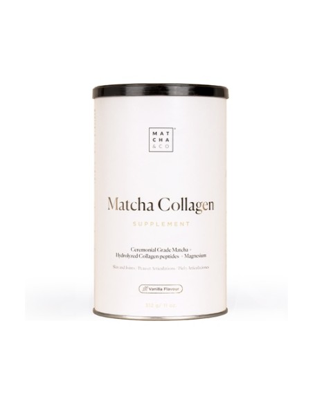Colágeno con magnesio y té matcha sabor vainilla 312 g de polvo Matcha & Co