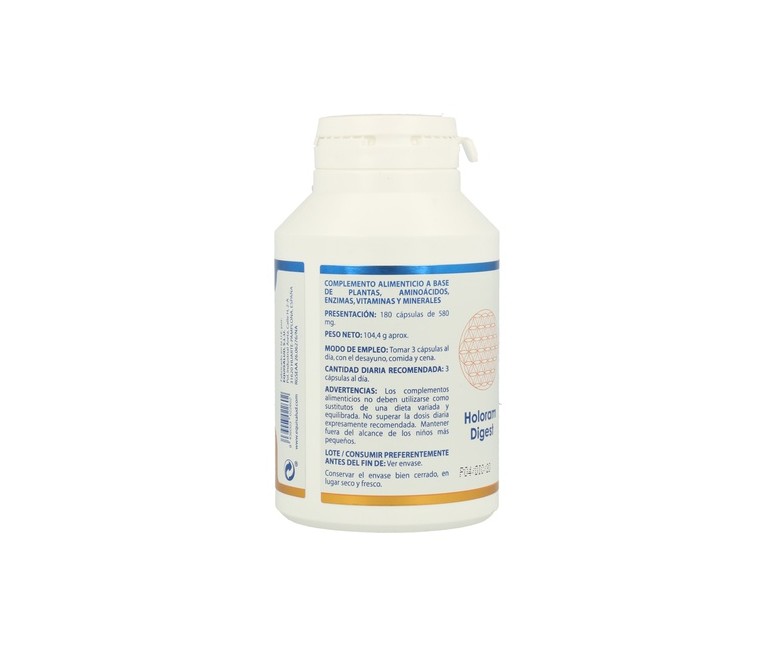 Holoram Digest 180 cápsulas de 580mg Equisalud