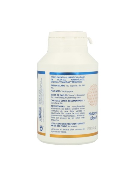 Holoram Digest 180 cápsulas de 580mg Equisalud