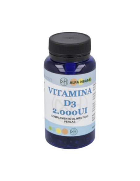 Vitamina D3 2000 UI 100 perlas Alfa Herbal