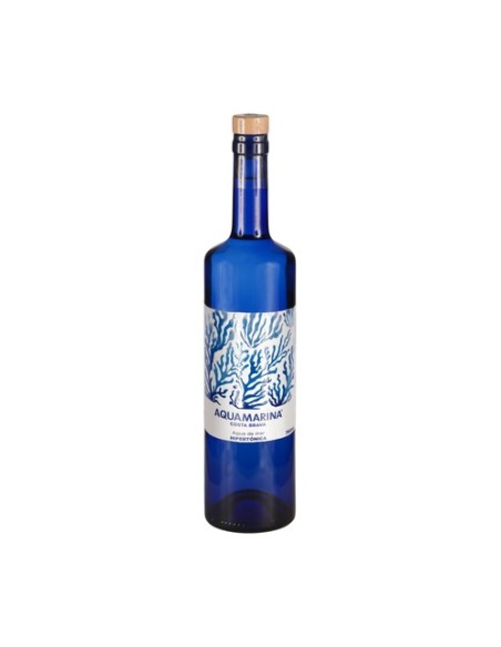 Agua de mar hipertónica vidrio azul 750 ml Aquamarina Costa Brava
