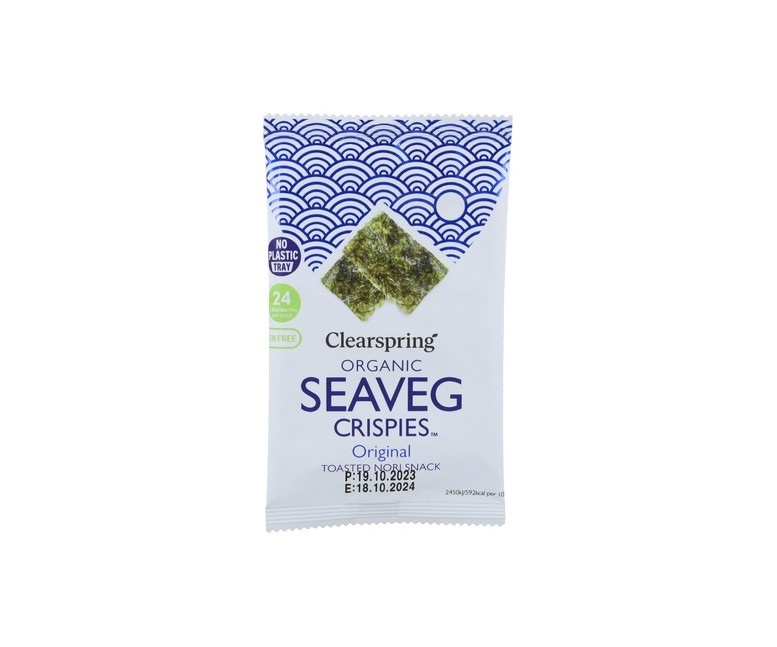 Snack de Alga Nori Tostada Bio 4 g Clearspring