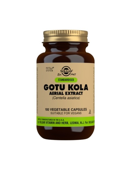 Gotu Kola (Centella Asiática) 100 cápsulas vegetales Solgar