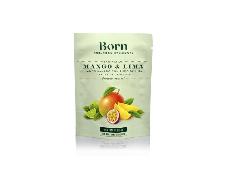 Láminas de mango con lima 40 g Born