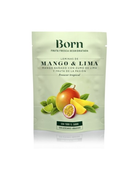 Láminas de mango con lima 40 g Born